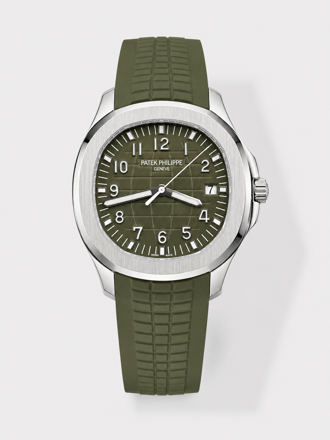 GW-A1289565 product image Patek Philippe Aquanaut Super Clone 5168G Green Dial 904L Steel Replica Watch - Image 1
