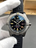 ZF Breitling Avenger 1:1 Replica Watch – Black Luminous Dial, Mechanical Movement, Rubber Strap - Image 2