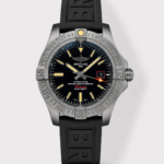 ZF Breitling Avenger 1:1 Replica Watch – Black Luminous Dial, Mechanical Movement, Rubber Strap