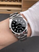 Rolex Explorer I Super Clone M124270 Black Dial 40MM – 904L Steel in ETA 3230 Movement - Image 11