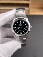 Rolex Explorer I Super Clone M124270 Black Dial 40MM – 904L Steel in ETA 3230 Movement - Image 3