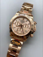 Rolex Daytona 116505 Rose Gold Original Cal.4130 Movement – 1:1 Mirror 904L Steel Watch - Image 5
