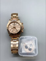 Rolex Daytona 116505 Rose Gold Original Cal.4130 Movement – 1:1 Mirror 904L Steel Watch - Image 3