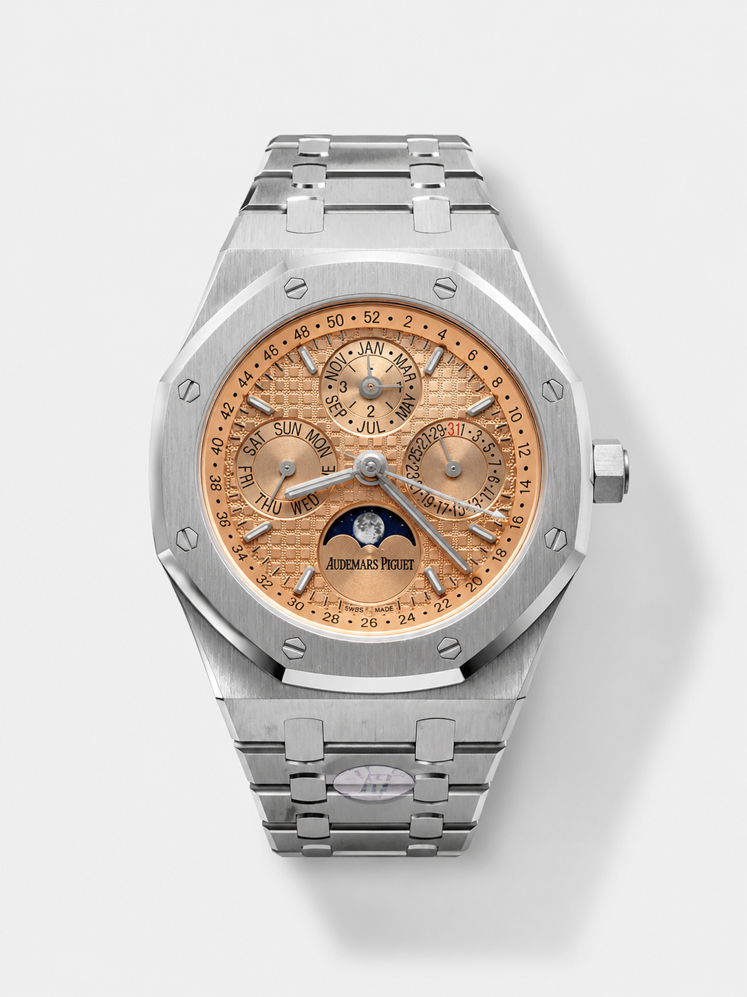 GW-A36382D6 product image Audemars Piguet Royal Oak Perpetual Calendar Swiss Replica 904L Steel – Champange Dial - Image 1