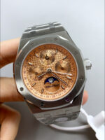 Audemars Piguet Royal Oak Perpetual Calendar Swiss Replica 904L Steel – Champange Dial - Image 2