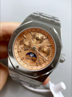 Audemars Piguet Royal Oak Perpetual Calendar Swiss Replica 904L Steel – Champange Dial - Image 3