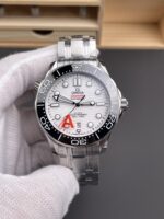 Omega Seamaster 300M Master Chronometer White Swiss 904L Steel 1:1 Mirror Replica Watch - Image 2