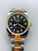 Rolex Explorer I Black Dial – Yellow Gold on Steel in 3230 Swiss Automatic Movement - Image 2