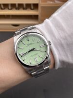Rolex Oyster Perpetual 41mm — Cal. 3230 Movement, Avocado Green Dial, 904L Steel, Top-Tier 1:1 Replica - Image 12