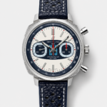 Breitling Top Time Super Clone Chronograph Blue Leather Strap Watch