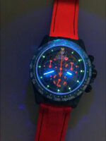 Rolex Daytona DiW Skeleton Carbon Edition Watch – Forged Carbon Casing Red Strap 1:1 Mirror Replica - Image 12