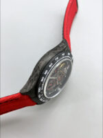 Rolex Daytona DiW Skeleton Carbon Edition Watch – Forged Carbon Casing Red Strap 1:1 Mirror Replica - Image 8