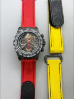 Rolex Daytona DiW Skeleton Carbon Edition Watch – Forged Carbon Casing Red Strap 1:1 Mirror Replica - Image 5