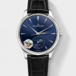 Jaeger LeCoultre Master Ultra Thin Moon Blue Dial 904L Steel 1:1 Mirror Replica Watch
