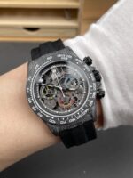 Rolex Daytona DiW Skeleton Carbon Edition Watch – Forged Carbon Casing 1:1 Mirror Replica - Image 8