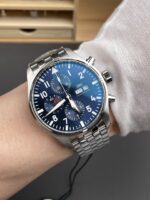 IWC Pilot Chronograph Le Petit Prince Edition Blue Dial 1:1 Mirror Replica Watch - Image 10