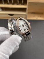 Bvlgari Serpenti Edition Two Tone Casing White Dial Watch in 1:1 Mirror Quality - Image 3