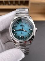 Omega SeamasterSuper Clone Aquaterra 150M Turquoise Dial 1:1 Mirror Replica Watch - Image 3