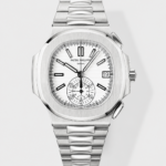 Patek Philippe Nautilus 5980/1A 904L Steel Case in White Dial – 1:1 Mirror Replica