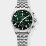 IWC Pilot Chronograph Edition Green Dial in 904L Steel Casing 1:1 Mirror Replica Watch