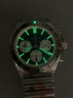 Breitling Chronomat B01 42 “Ireland Green” Dial with Silver Steel Bracelet – 1:1 Top-Tier Replica - Image 11
