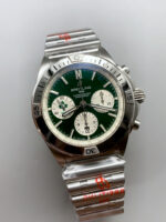Breitling Chronomat B01 42 “Ireland Green” Dial with Silver Steel Bracelet – 1:1 Top-Tier Replica - Image 3