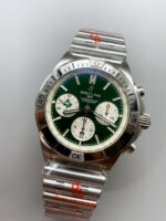 Breitling Chronomat B01 42 “Ireland Green” Dial with Silver Steel Bracelet – 1:1 Top-Tier Replica - Image 4