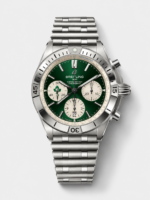 Breitling Chronomat B01 42 “Ireland Green” Dial with Silver Steel Bracelet – 1:1 Top-Tier Replica