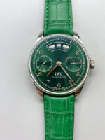 IWC Portugieser Series – Swiss 1:1 Top-Tier Replica Watch (Green Dial / Stainless Steel Case) - Image 2