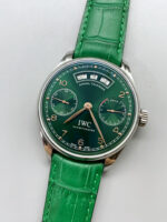 IWC Portugieser Series – Swiss 1:1 Top-Tier Replica Watch (Green Dial / Stainless Steel Case) - Image 4