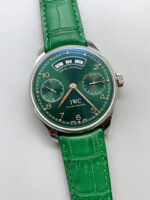IWC Portugieser Series – Swiss 1:1 Top-Tier Replica Watch (Green Dial / Stainless Steel Case) - Image 3