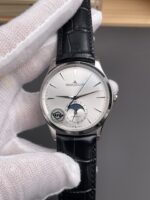 Jaeger LeCoultre Master Ultra Thin Moon 904L Steel 1:1 Mirror Replica Watch - Image 3