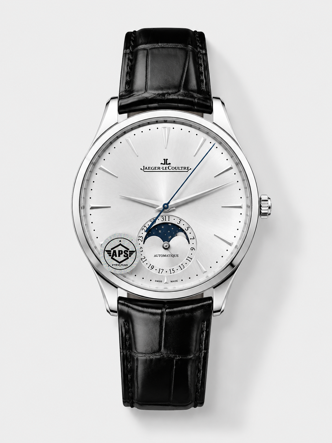 GW-BA331CB9 product image Jaeger LeCoultre Master Ultra Thin Moon 904L Steel 1:1 Mirror Replica Watch - Image 1