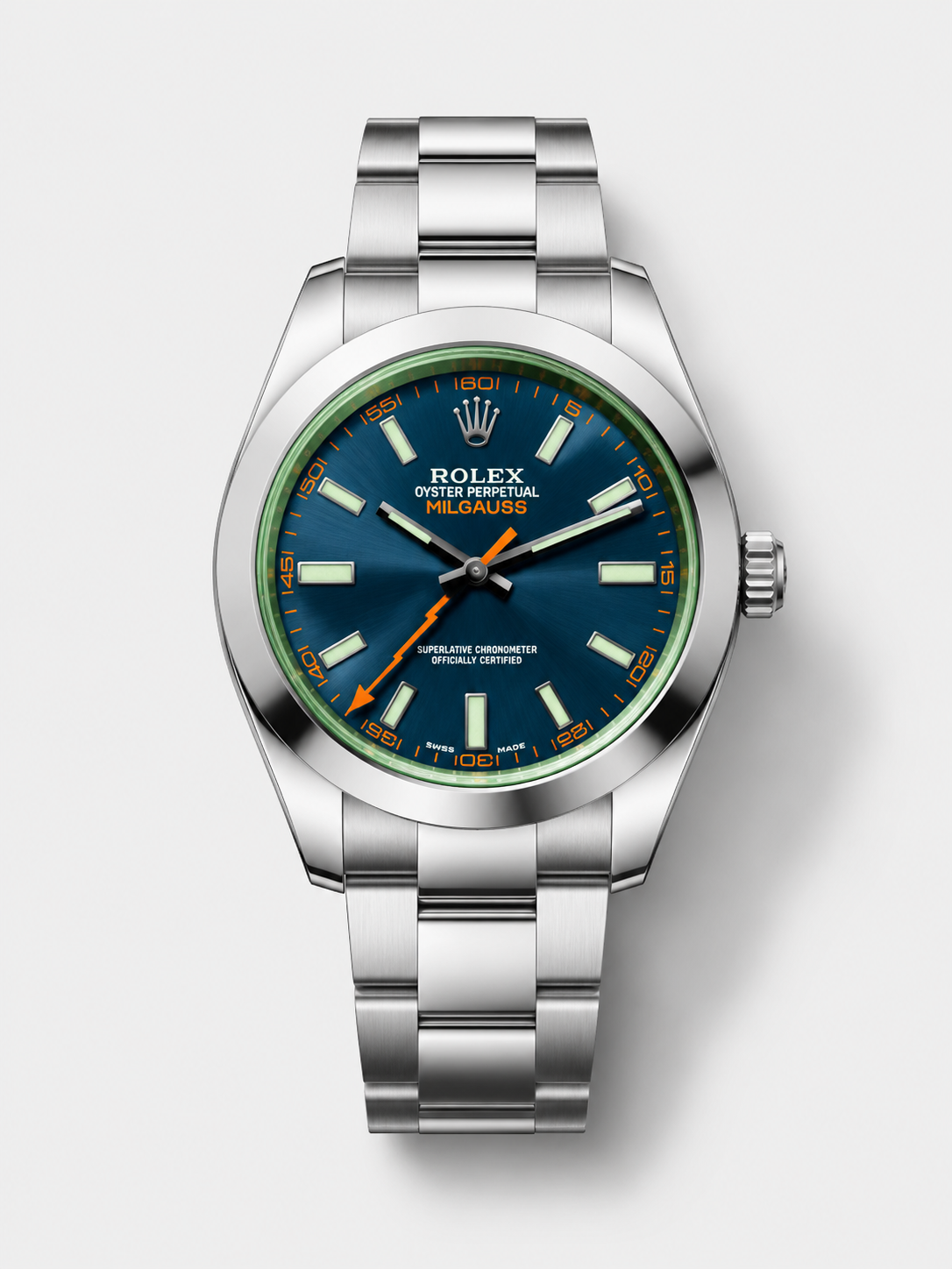 GW-BB23B92F product image Rolex Milgauss 116400GV Swiss Watch with Blue Dial - Image 1
