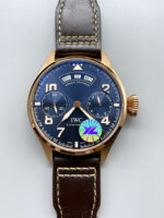 IWC Big Pilot Annual Calender Steel Blue Dial 1:1 Mirror Replica - Image 2