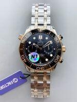 Omega Seamaster Co-Axial Master Chronograph Two Tone Steel Strap 44MM 1:1 Mirror Replica - Image 2
