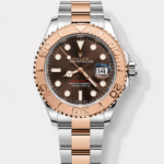 Rolex Yachtmaster 40 Everose Gold – Oyster Steel Brown Dial 1:1 Swiss Replica Watch 40MM in 904L Steel Casing