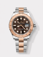 Rolex Yachtmaster 40 Everose Gold – Oyster Steel Brown Dial 1:1 Swiss Replica Watch 40MM in 904L Steel Casing