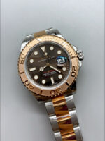 Rolex Yachtmaster 40 Everose Gold – Oyster Steel Brown Dial 1:1 Swiss Replica Watch 40MM in 904L Steel Casing - Image 3