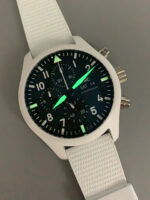 IWC Pilot’s Chronograph Top Gun Ceramic IW389105 1:1 Mirror Replica in Black Dial - Image 9