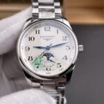 Longines Master Collection Automatic Moonphase White Dial Swiss Replica Watch Steel Strap