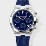 Vacheron Constantin Overseas Chronograph Blue Dial Swiss Replica Watch – Rubber Strap