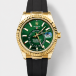 Rolex Sky-Dweller REF# 336238 Green Dial Rubber Strap Super Clone Watch
