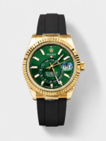 Rolex Sky-Dweller REF# 336238 Green Dial Rubber Strap Super Clone Watch