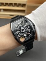 Franck Muller Vanguard Yachting V45 Stainless Steel Black Dial Swiss Replica Watch - Image 10