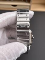 Cartier Santos De Cartier 904L Steel Green Dial Super Clone Replica 40MM Watch - Image 9