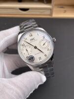 IWC Super Clone Portugieser Swiss 1:1 Mirror Replica Watch White Dial Steel Case Watch - Image 3