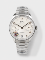 IWC Super Clone Portugieser Swiss 1:1 Mirror Replica Watch White Dial Steel Case Watch