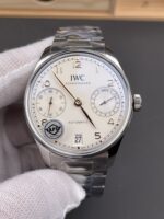IWC Super Clone Portugieser Swiss 1:1 Mirror Replica Watch White Dial Steel Case Watch - Image 2
