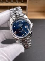 Rolex Day Date Super Clone Blue Roman Dial 40MM 182 Grams Swiss Replica watch - Image 4